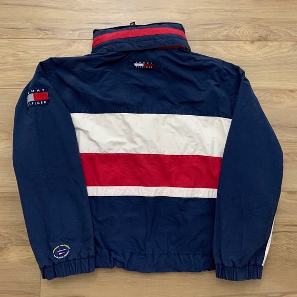 90’s Tommy Hilfiger Jacket + Packable Hood (Sz XL) - Picture 13 of 15
